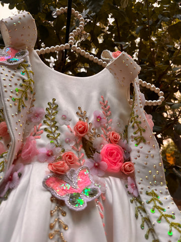 White Handmade Designer Dress