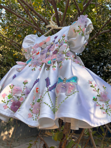 White Hand Crafted Dress