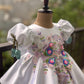 White Big Butterfly Birthday Dress