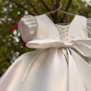 Hand painted birthday dress for baby Girl