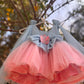 Dual Tone Handmade Mother Daughter Dress Set