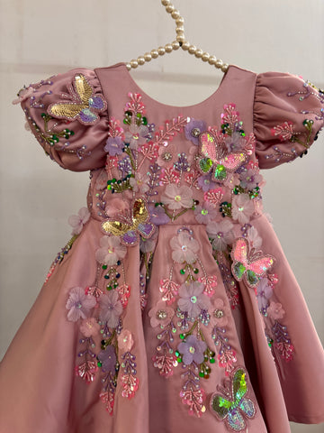 Pastel Pink Handmade Dress