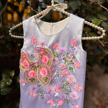 White colour Hand work dress