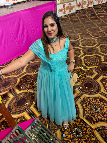 Green Party wear dress