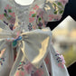 Beautiful white colour handwork  butterfly birthday dress