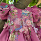 Pink Handmade Mother Daughter Dress Combo