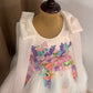 Beautiful White colour Handwork Dress