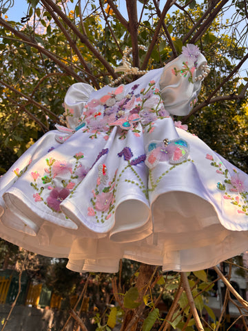 White Hand Crafted Dress