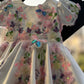 Beautiful white colour handwork  butterfly birthday dress