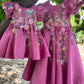 Pink Handmade Mother Daughter Dress Combo