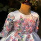 White Hand Crafted Emblished Dress
