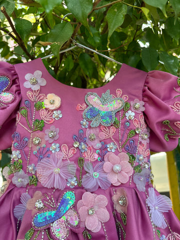 Pink Hand Crafted Dress