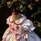 White Embroidered Collared Dress