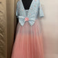 Dual Tone Handmade Mother Daughter Dress Set