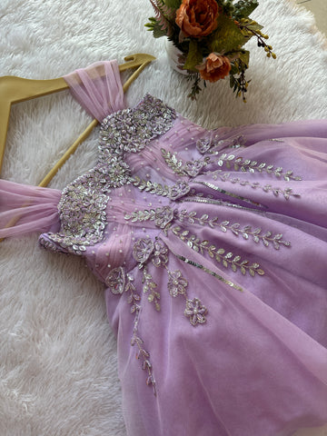 Lavender Handmade Dress