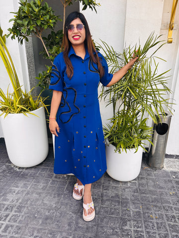 Royal Blue Women Dress