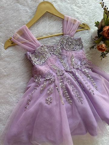 Lavender Handmade Dress