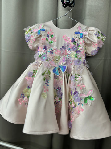 Handwork Beautiful birthday dress for baby Girl