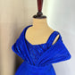 Blue Corded Birthday Dress