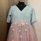 Dual Tone Handmade Mother Daughter Dress Set