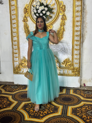 Green Party wear dress