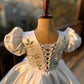 White Flower Handmade Dress