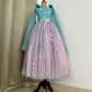 Blue and Pink Hand Crafted Baby Dress