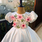 White Flower Handmade Dress