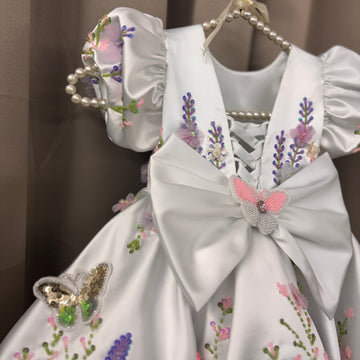 White Hand Crafted Dress