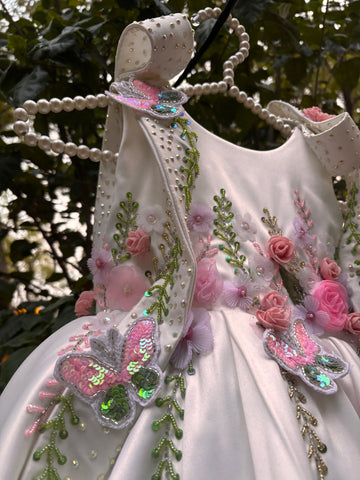 White Handmade Designer Dress