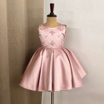 Pink Emblished Birthday Dress