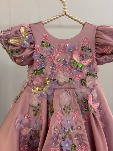 Pastel Pink Handmade Dress
