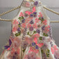 White Halter Neck Baby Dress