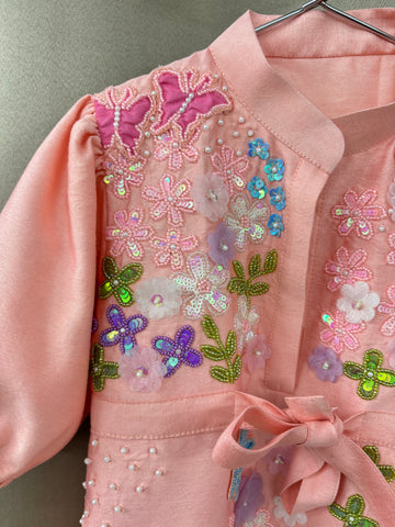 Peach Baby Girl Co-ord Set