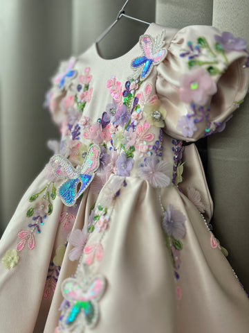 Handwork Beautiful birthday dress for baby Girl