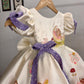 Off White Handpainted Baby Girl Dress