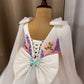 Beautiful White colour Handwork Dress