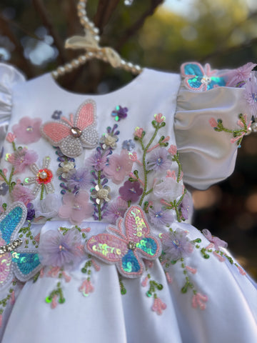 White Hand Crafted Dress