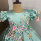 Pista Green color baby dress