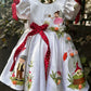 Hand painted birthday dress for baby Girl