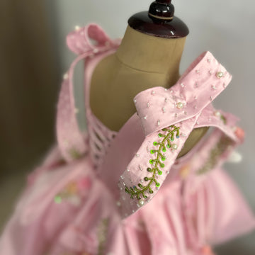 Pink Handmade Designer Dress