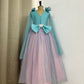 Blue and Pink Hand Crafted Baby Dress