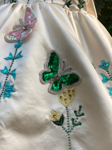 Crème Hand Embroidered Dress