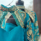 Peacock Blue Mother Daughter Dress Set