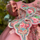 Beautiful Peach Pink Dress with 3D Butterfly