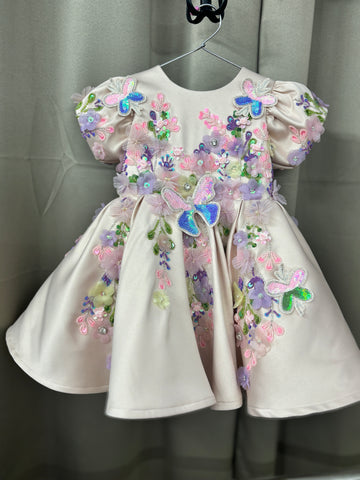 Handwork Beautiful birthday dress for baby Girl