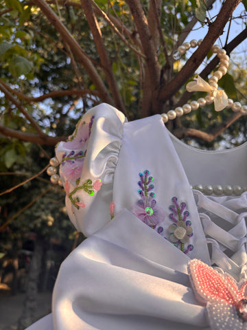 White Hand Crafted Dress