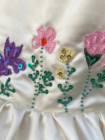 Crème Hand Embroidered Dress