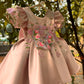 Peach Big Butterfly Dress