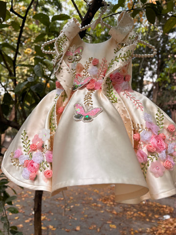 Cream Handmade Dress